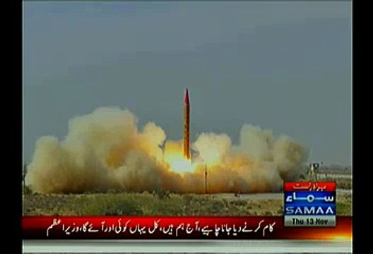 Pakistan Successfully Test Fires Hatf-VI Ballistic Missile