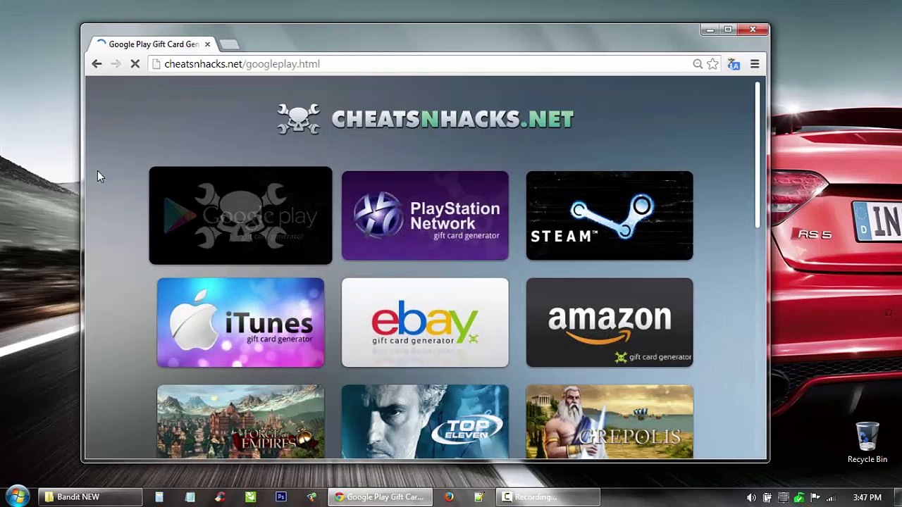 FREE Google Play Store Carte-cadeau Générateur Hack Pirate Gift Card Generator 2014-2015