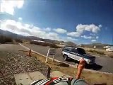 Guy tries to run over a motorcyclist and gets caught on GoPro - Video Dailymotion