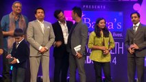 Dhoni, Zaheer at 9th Positive Health Awards 2014