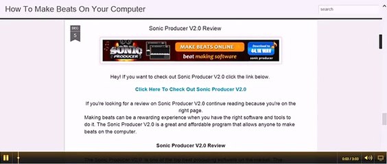 Sonic Producer V2.0 Review