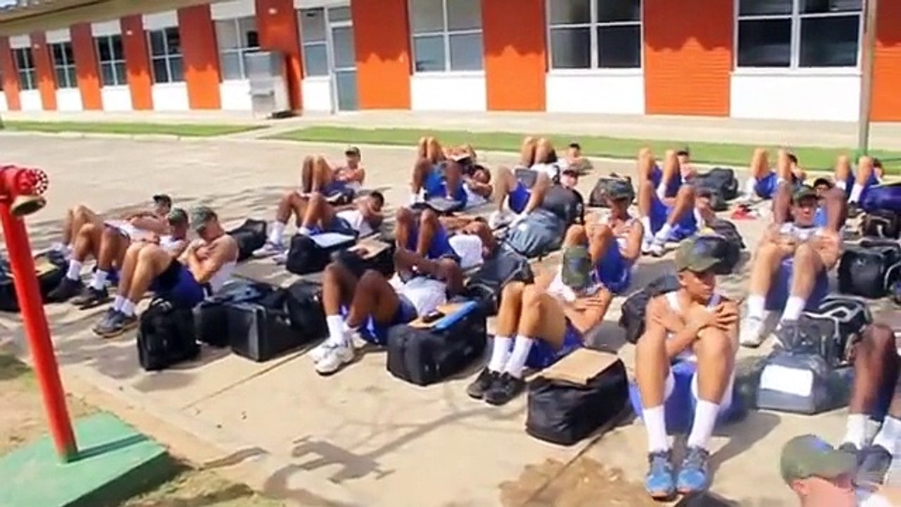 BRAZILIAN RECRUITS GET HAIRCUTS