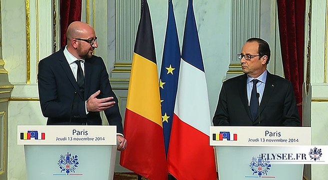 Déclaration conjointe à la presse avec M. Charles Michel, Premier ministre du Royaume de Belgique