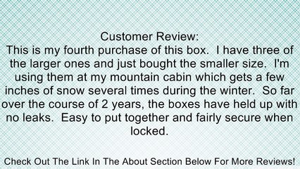 80 Gallon Plastic Deck Storage Box Review