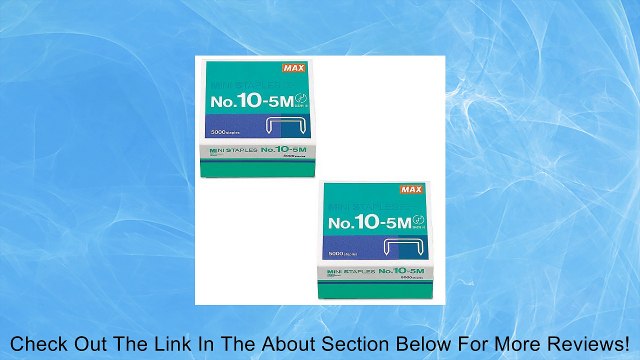 Mini Staples for use in Max HD-10DF Stapler, 3/8 Crownx3/16 Leg, 5000/Box MXB105M (2 Pack) Review