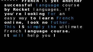 Rocket French Review - Learn French Online