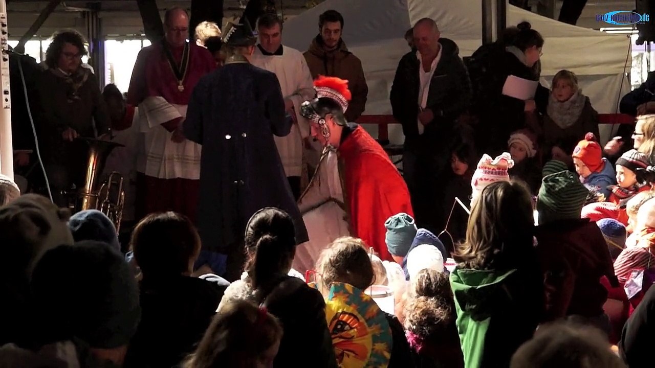 St. Martinsfeier 2014 der Pfarreien St. Maximilian und Hl.Geist mit dem Martinsspiel am Viktualienmarkt