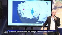 Le robot Philae envoie des images spectaculaires de la comète Tchouri
