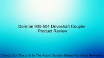 Dorman 935-504 Driveshaft Coupler Review