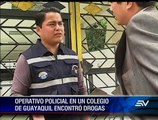 Nuevo operativo contra microtráfico se desarrolló en colegios de Guayaquil