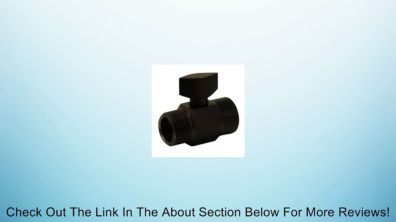 100% Shut-Off Shower Valve - Oil Rubbed Bronze Finish Review