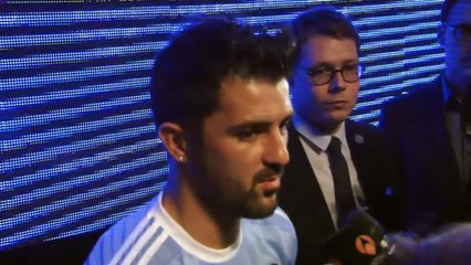 Скачать видео: David Villa, feliz en Nueva York