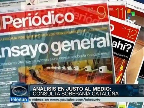 Medios españoles divididos ante consulta soberanista de Cataluña