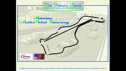 Tour de piste à Sonoma en BMW 2800 CS LM sur Rfactor.
