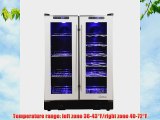 Vinotemp 36Bottle Touch Screen Mirrored Wine and Beverage Cooler