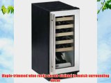 24 Bottle Triple Zone Wine Refrigerator Finish Stainless Steel