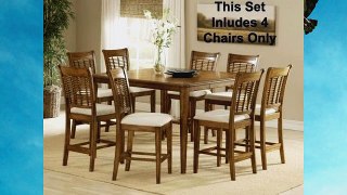 Furniture Bayberry Counter Height 5 Piece Set Oak See Text