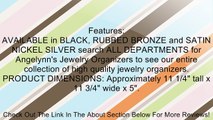 Hoop & Long Earring Holder Jewelry Organizer Bracelet Storage Rack - Isabel Jewelry Tree (Bronze)