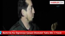 Bartın'da Kız Öğrenciye Çarpan Otomobil Takla Attı: 3 Yaralı