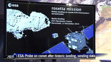 ESA: Probe on comet after safe landing, sending data