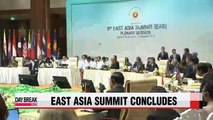 East Asia Summit concludes with Korean President addressing regional, global issues