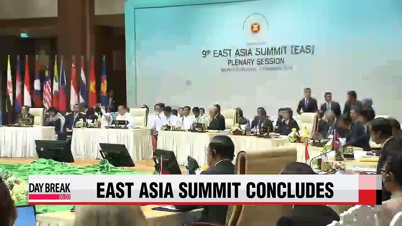 East Asia Summit concludes with Korean Presiden...