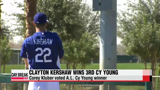 Kershaw wins unanimous N.L. Cy Young... Kluber wins A.L.