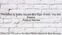 Primitives by Kathy Square Box Sign, 6-Inch, You Are Peanut Review