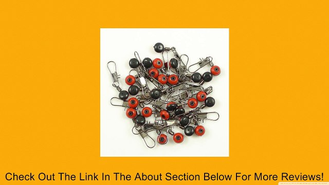 FISHING LINE SINKER SLIDES Hook Shank Clip Connector Swivels 50 PCS Review