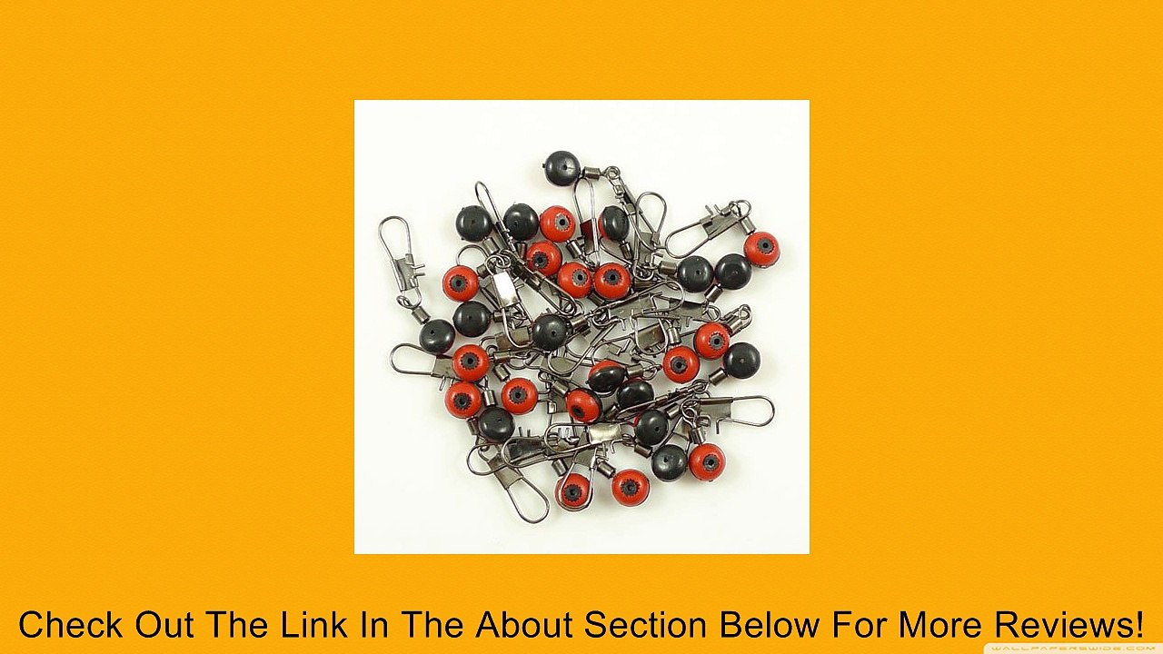 FISHING LINE SINKER SLIDES Hook Shank Clip Connector Swivels 50 PCS Review