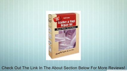 Beautyko Liquid Leather Repair Kit Review