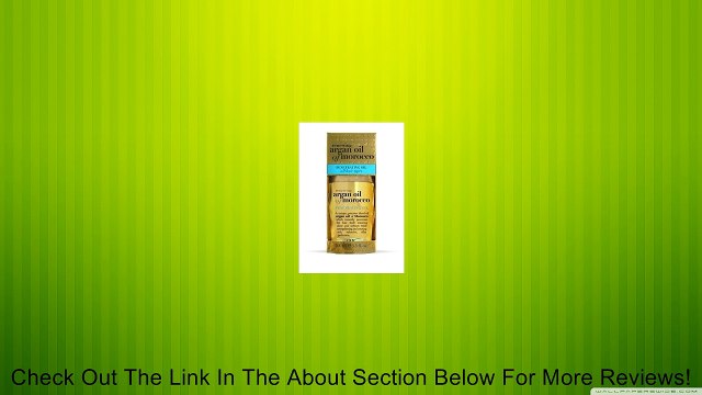 Organix Renewing Moroccan Argan Oil Penetrating Oil (all hair types Review