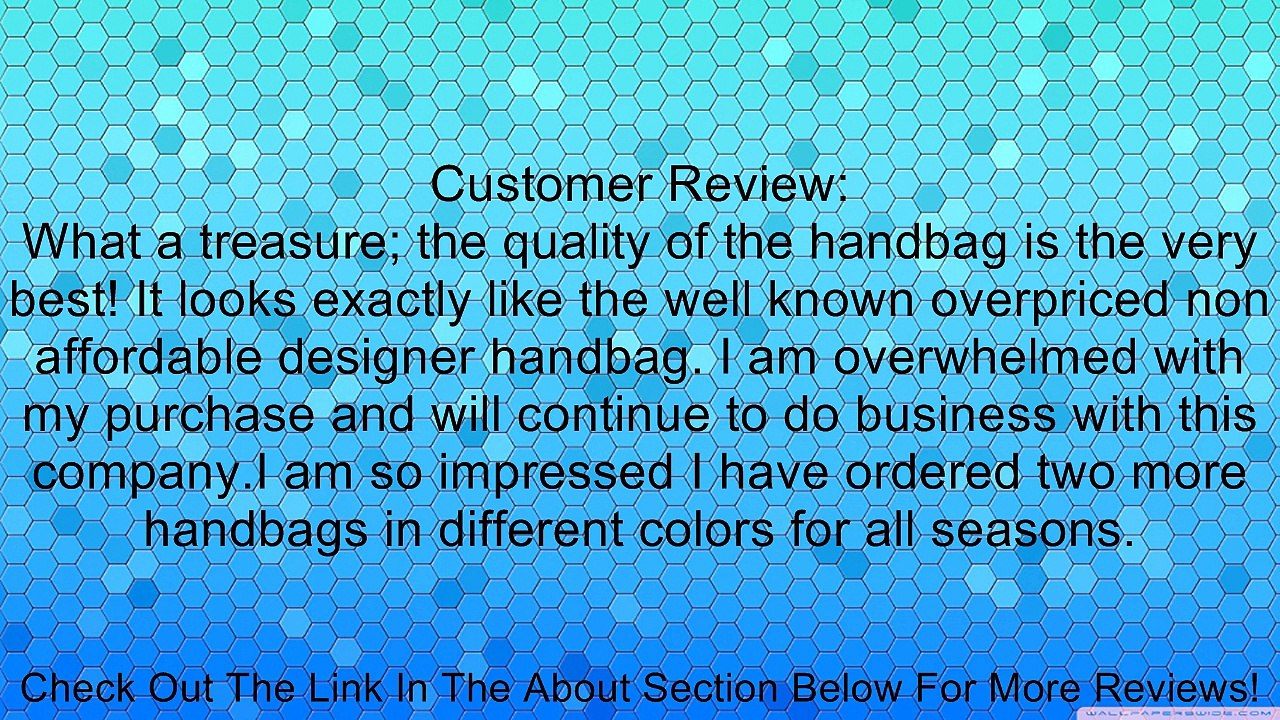 Hotsale Celebrity Girl Faux Leather Handbag Tote Shoulder Bags Career Purse Review