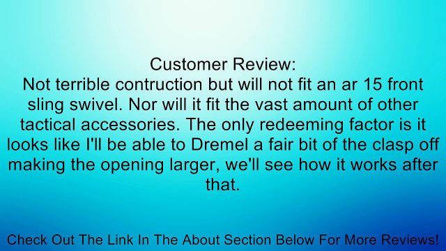 Black Tactical Two Point Bungee Sling Hot Review