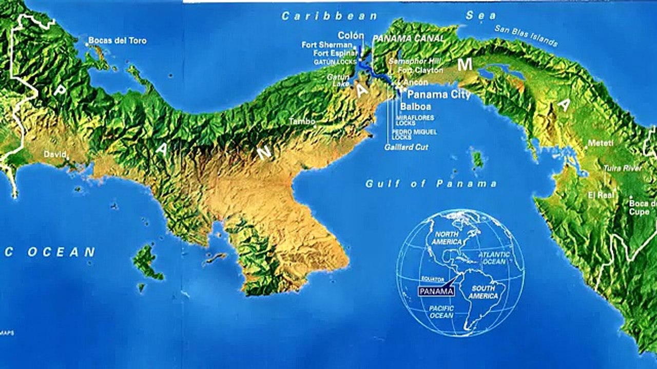 Panama Canal Full Transit in 5-minutes, Cruzando el Canal de Panama en 5 minutos