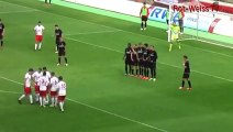 Epic Funny Football Free Kick Strategy, Goal from Rot Weiss Essen Soccer Match