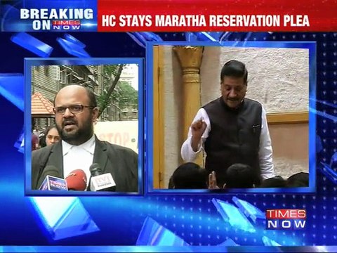 HC stays Maratha reservation