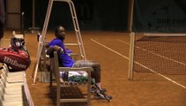 Coupe Davis : Gaël Monfils fait durer l'entraînement !