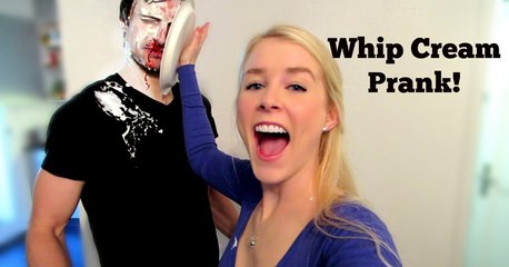 WHIP CREAM PRANK GONE WRONG! (Real Blood!)