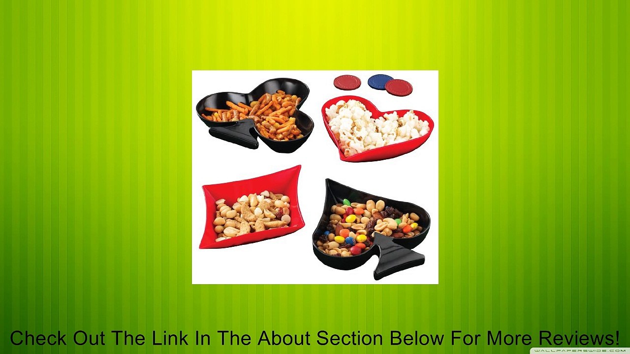 Poker Snack Dishes, Set of 4 by WalterDrake Review
