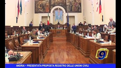 ANDRIA | Presentata proposta unioni civili