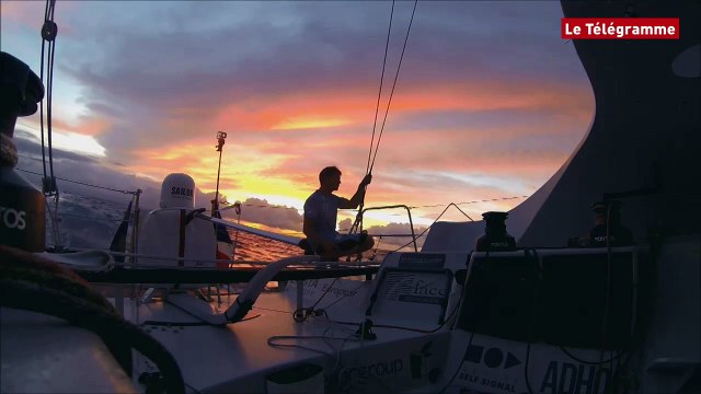Route du Rhum. Images du bord : Solidaires en Peloton - Jour 11