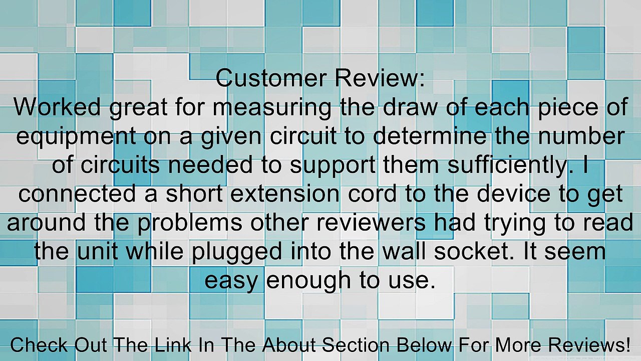 AGPtek� Digital LCD Electricity Usage Monitor Watt Voltage Amps Meter