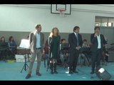 Napoli - De Magistris inaugura la palestra della scuola Minniti -1- (13.11.14)