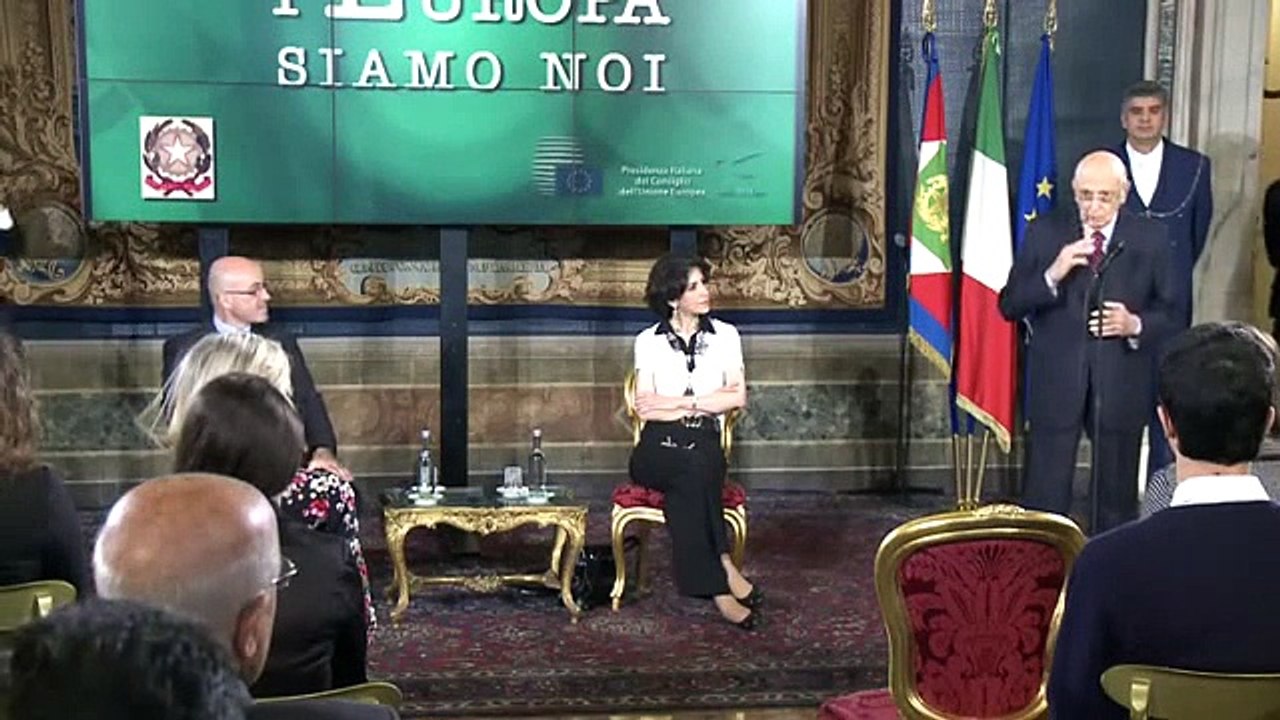 Roma - Studenti al Quirinale per conoscere l'Europa della scienza (12.11.14)