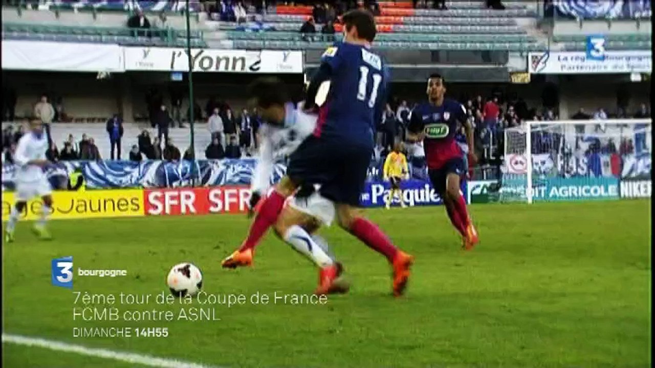 Bande-Annonce : Coupe de France : Montceau / Nancy en direct sur France 3 Bourgogne