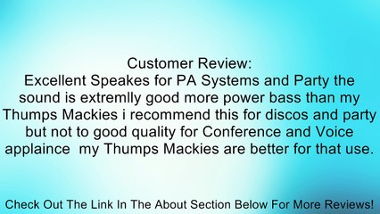 American DJ Supply ELS15A Powered 15-Inch 2 Way Speakers Review