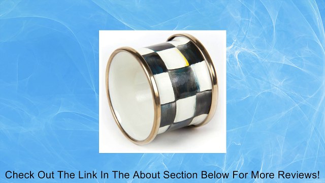 MacKenzie-Childs Courtly Check Enamel Napkin Ring 2 dia. (Set of 4) Review