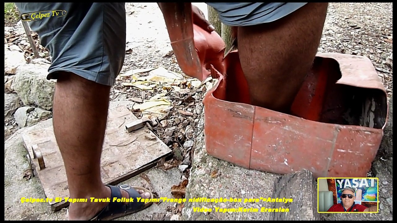 Çelpez.tv El Yapımı Tavuk Folluğu Yapımı"Frango nidificação-box para"=Antalya
