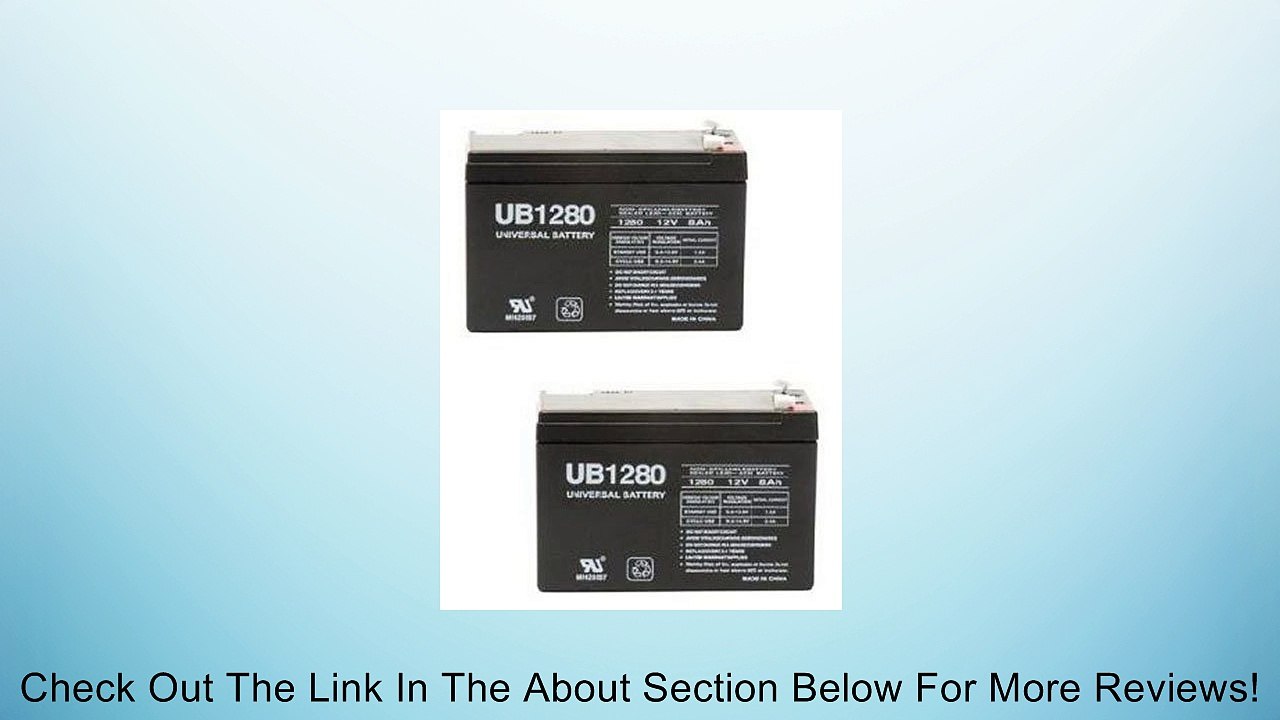 12V 8Ah Sealed Emergency Light Battery for General 01280 (CF12V8) (WKA12-8F) - 2 Pack Review